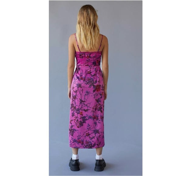 UO Audrey Lace Midi Slip Dress M - Picture 3 of 8